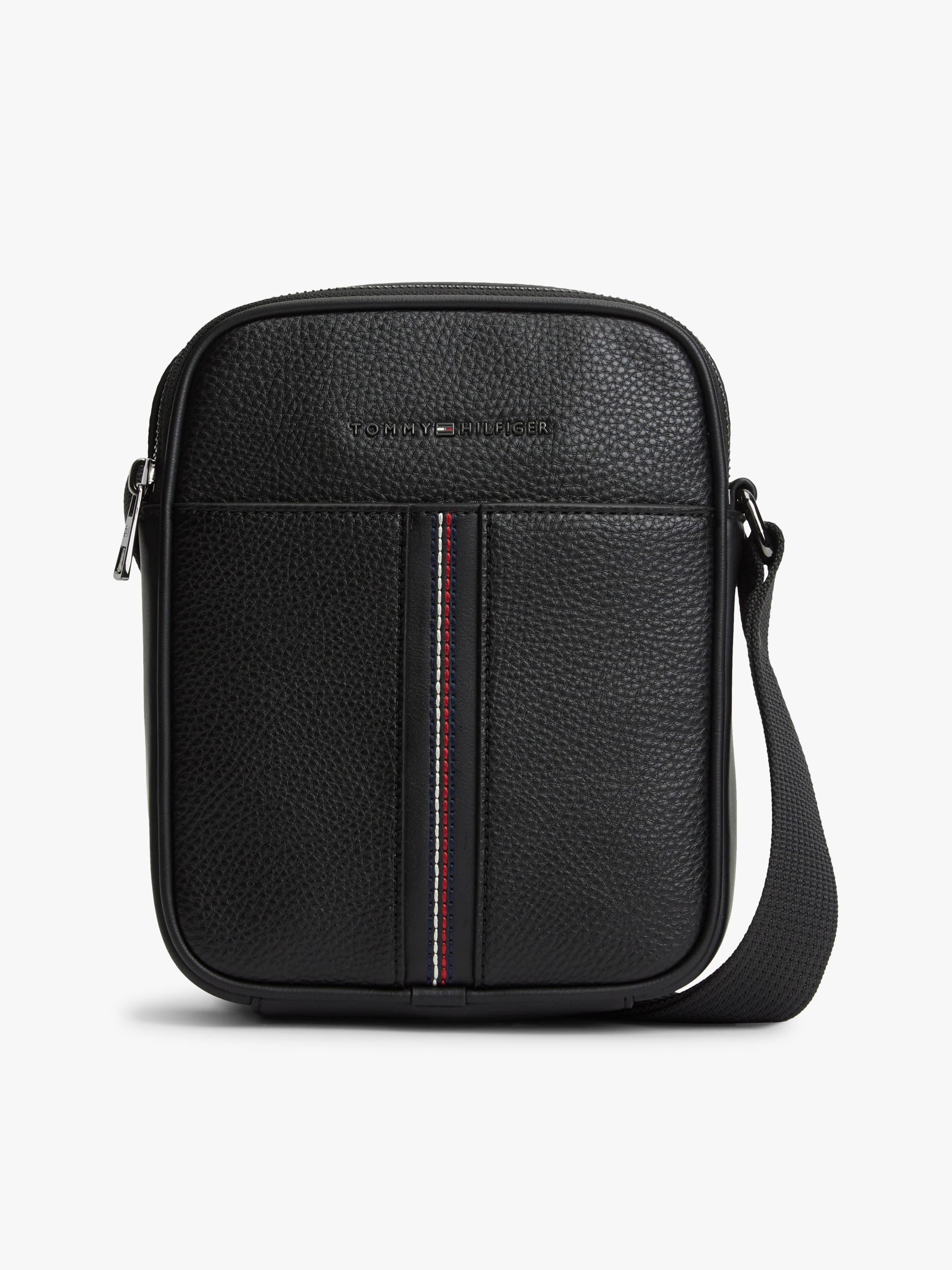 Pebble Grain Crossbody Reporter Bag