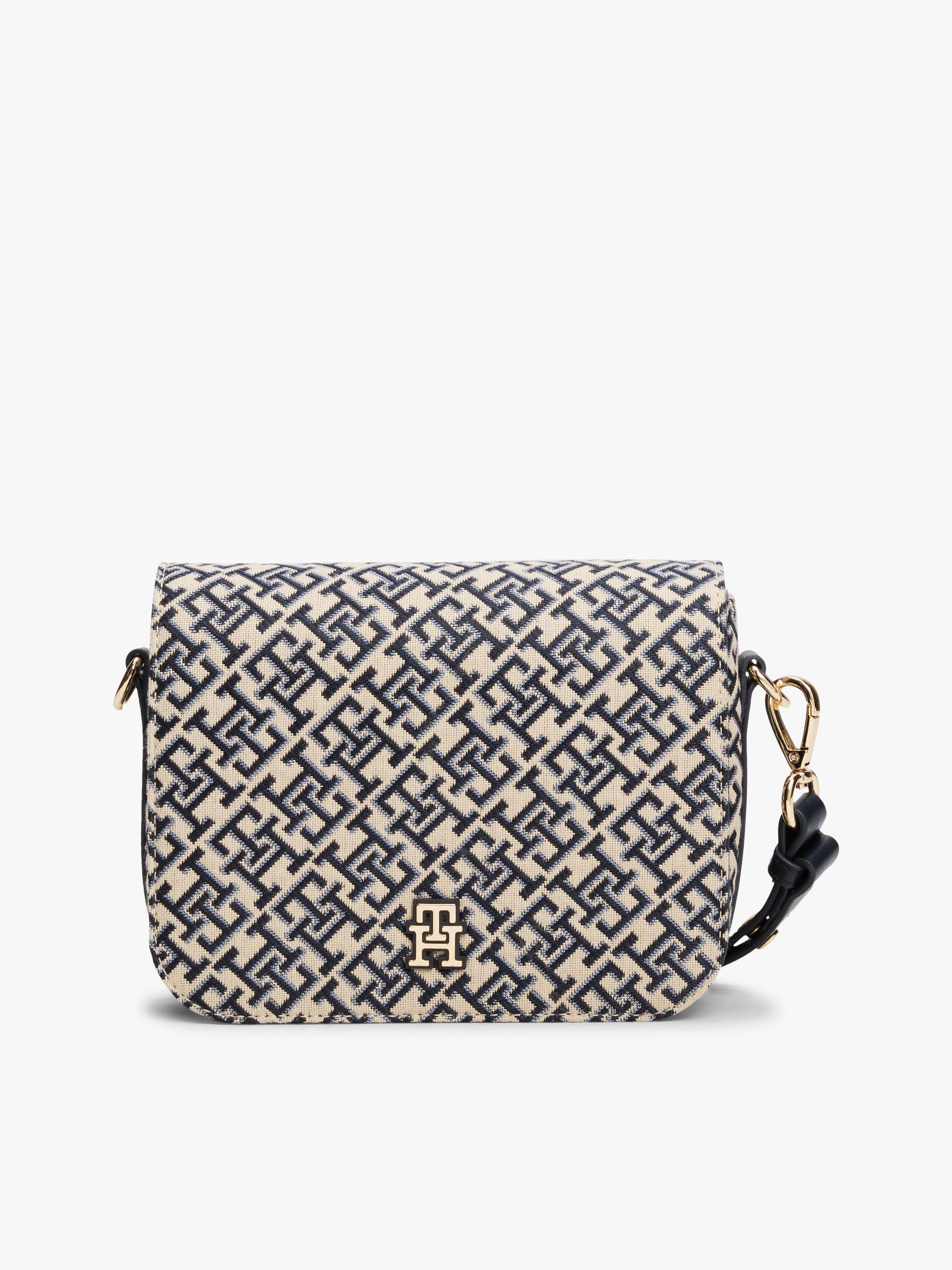 Th Monogram Jacquard Crossbody Bag