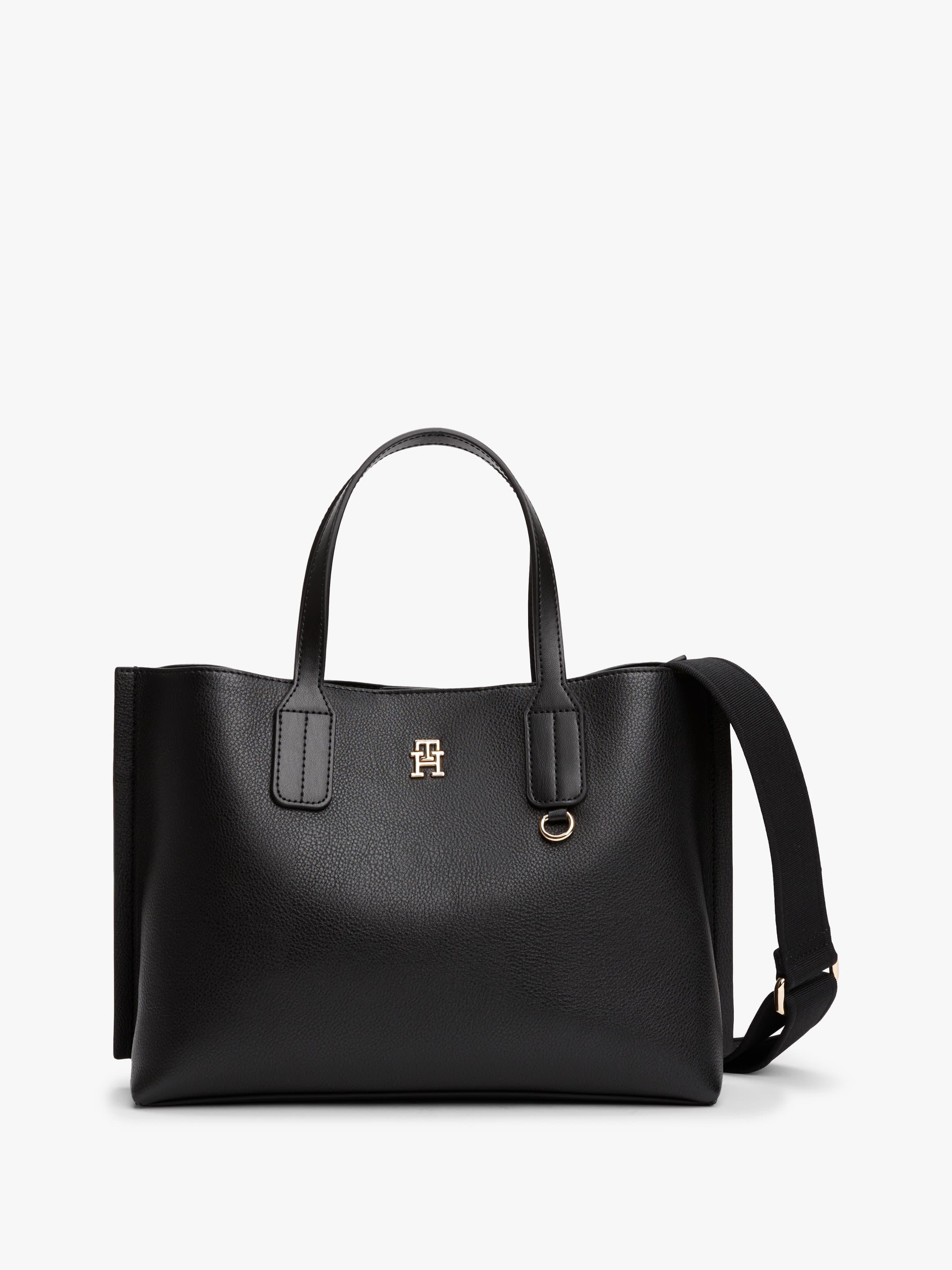 Th Monogram Plaque Tote Bag