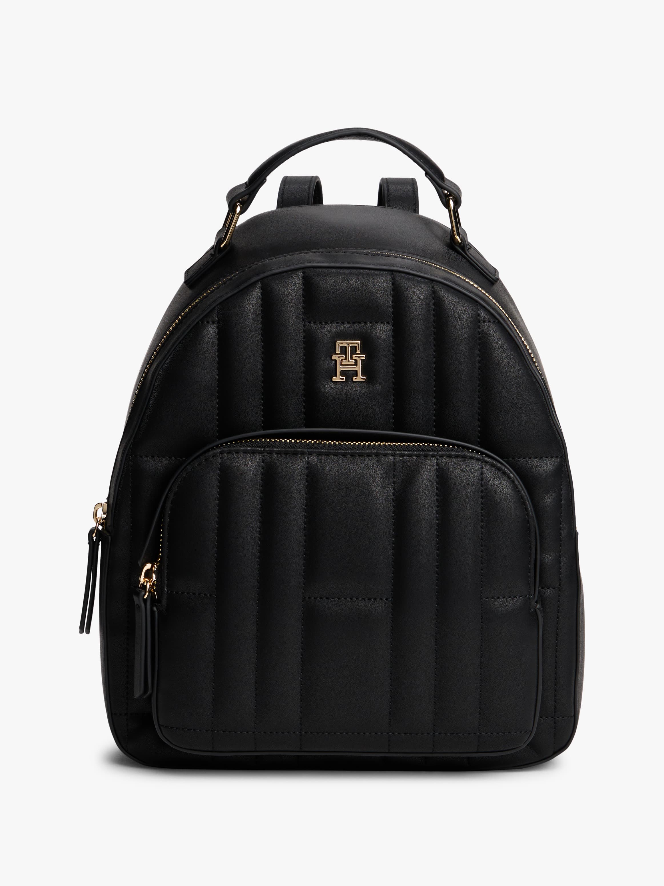 Th Monogram Plaque Flag Quilted Backpack