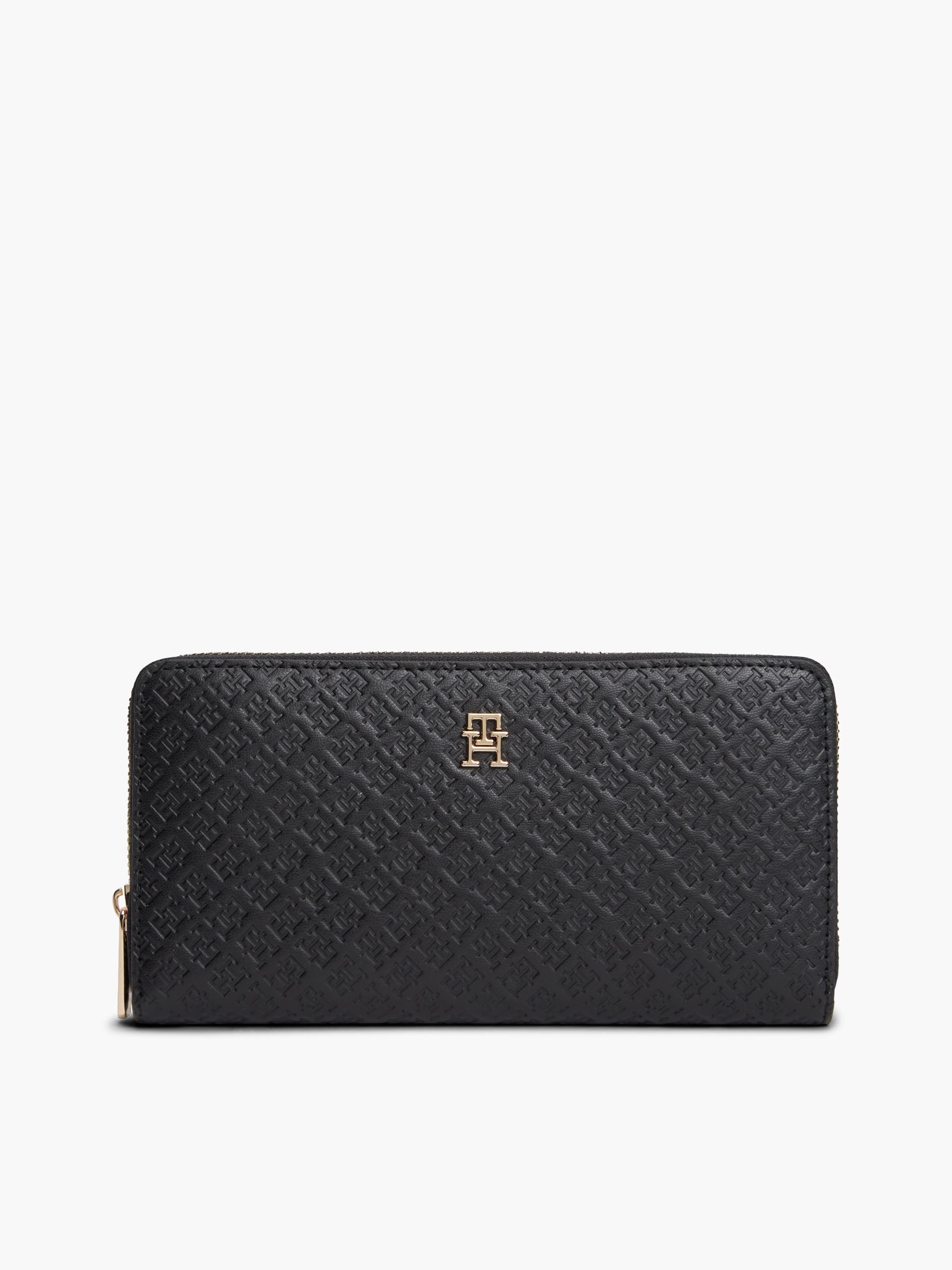 Hilfiger Icon Debossed Zip-Around Wallet