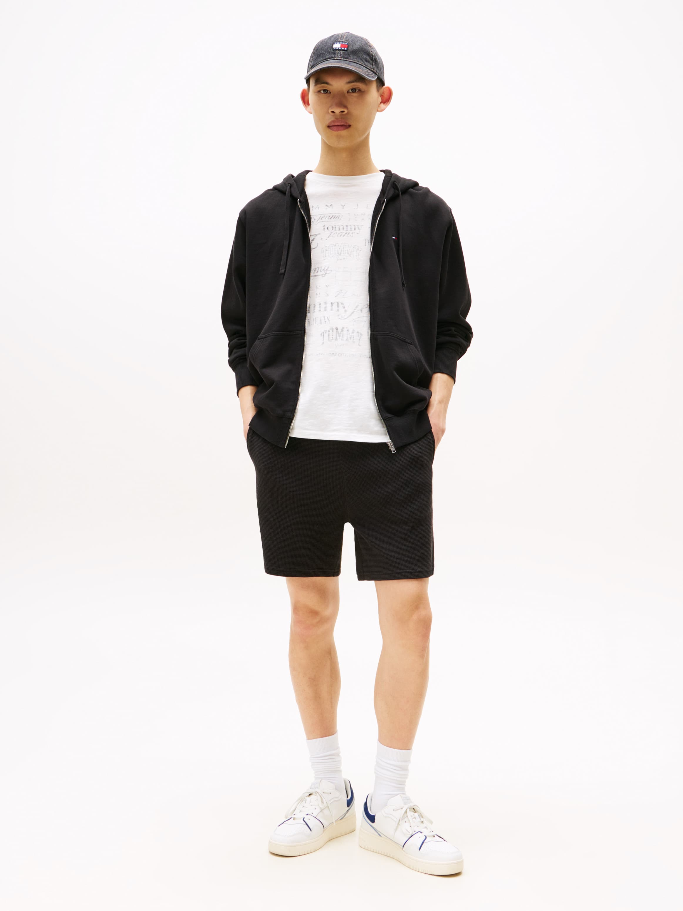 Waffle Knit Relaxed Sweat Shorts