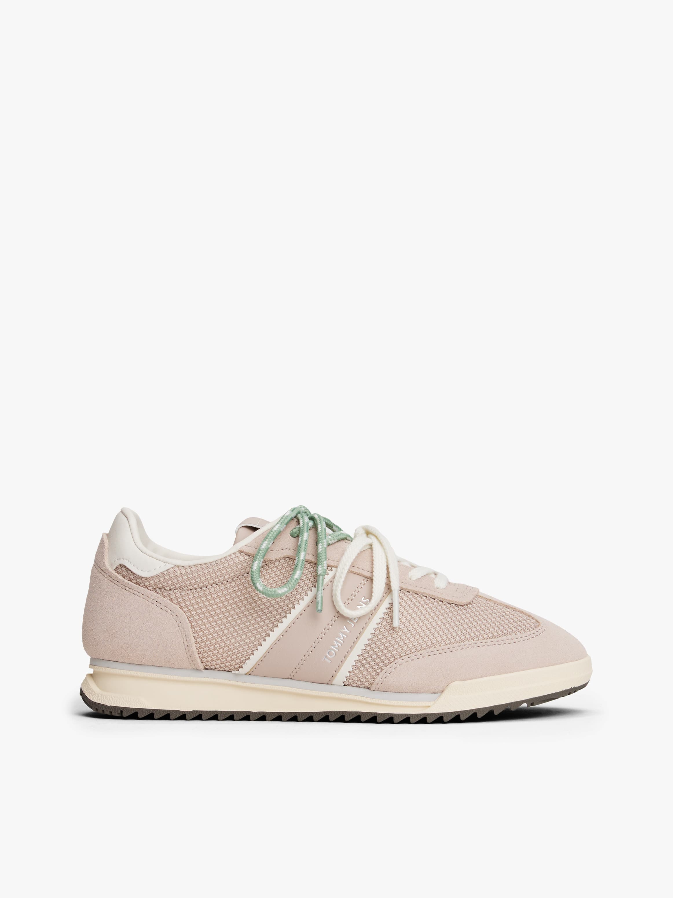 Lace-Up Mixed Texture Cleat Trainers