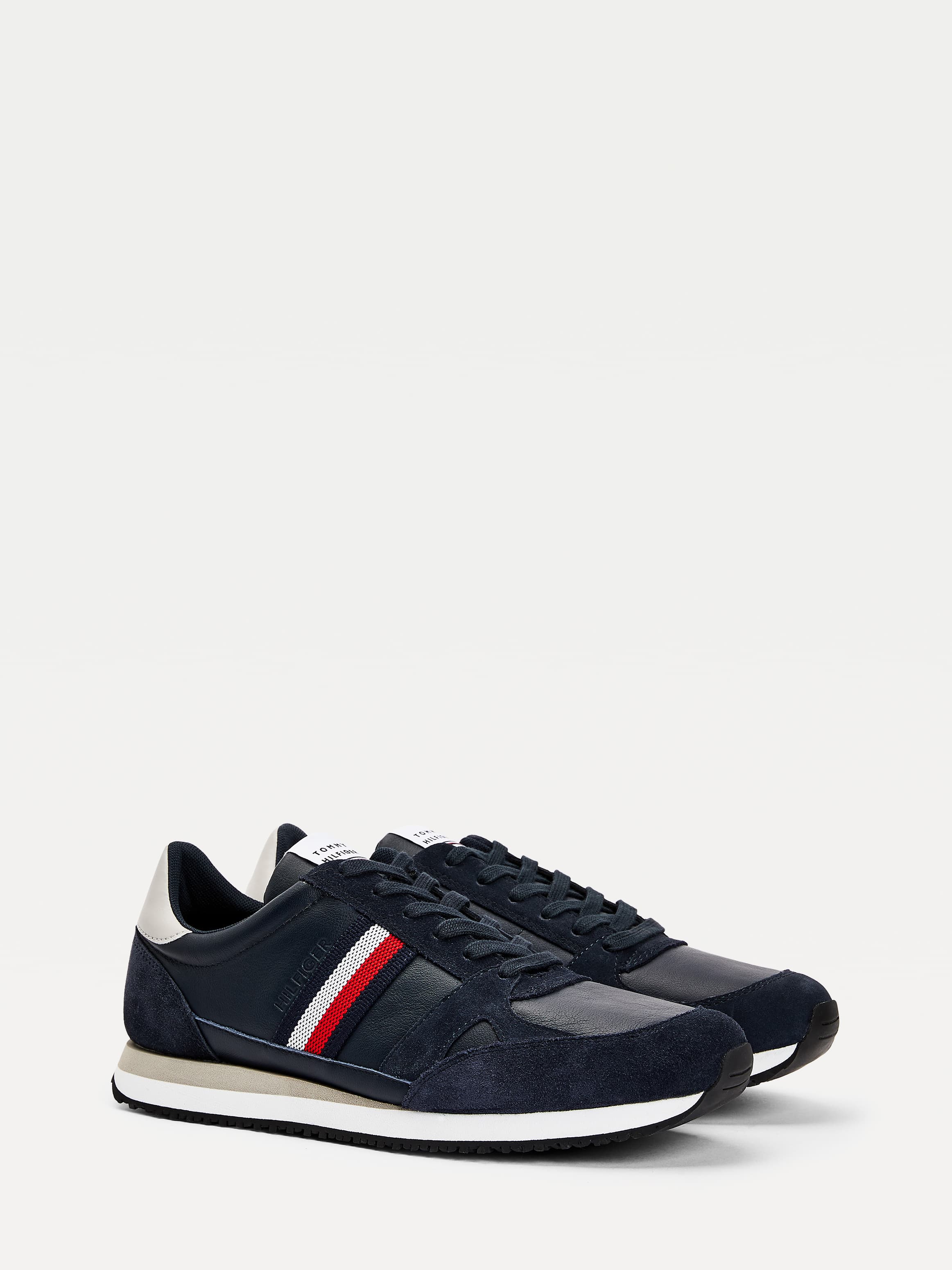 Leather Stripe Trainers