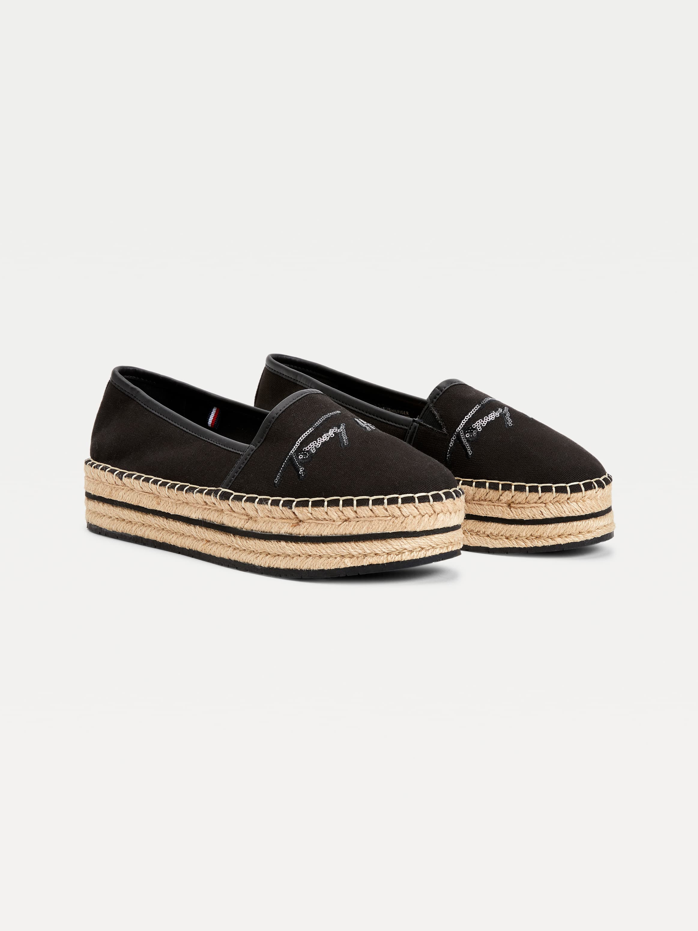 Sequin Signature Flatform Espadrilles