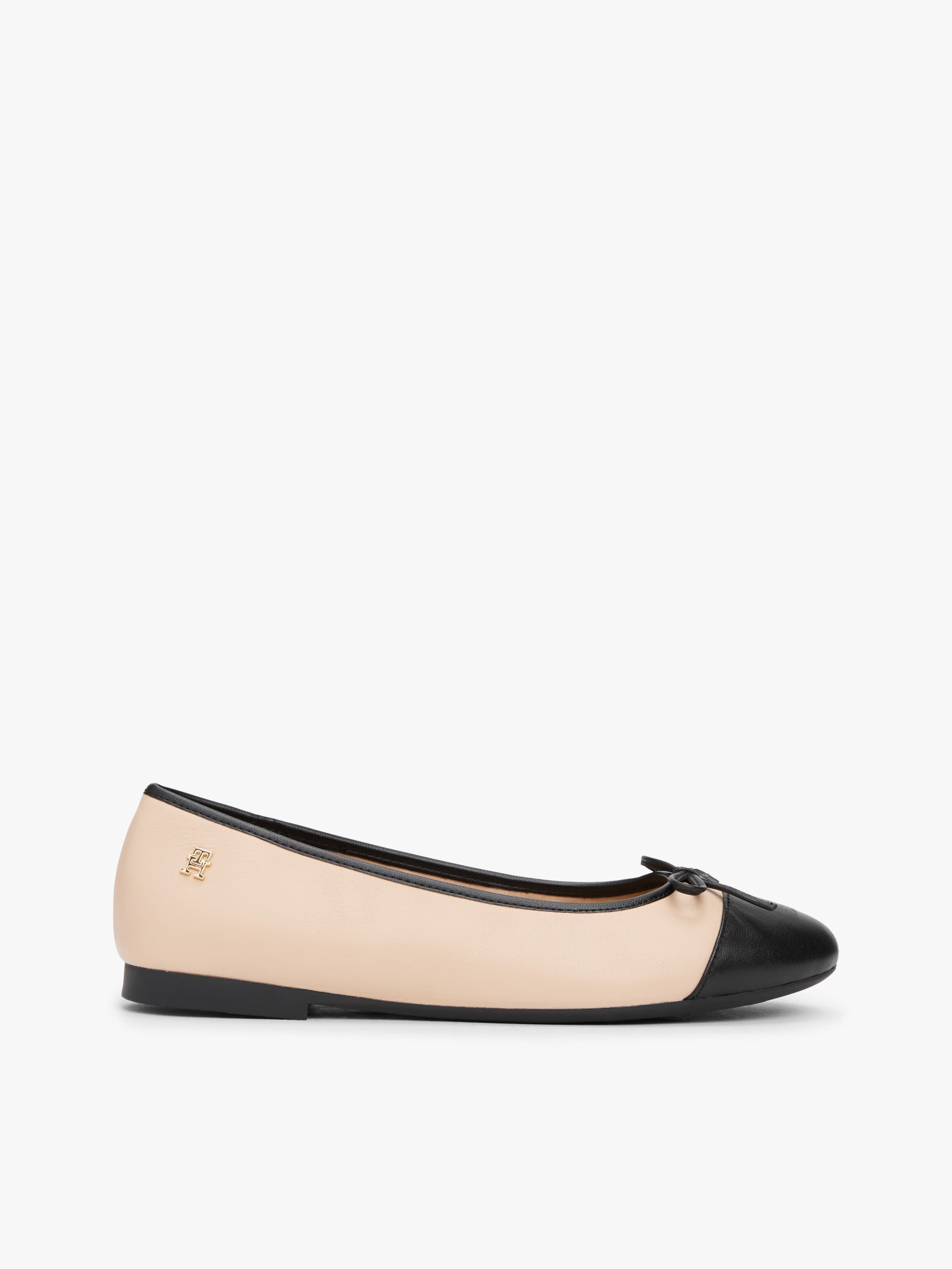 Leather Toe Cap Ballerinas