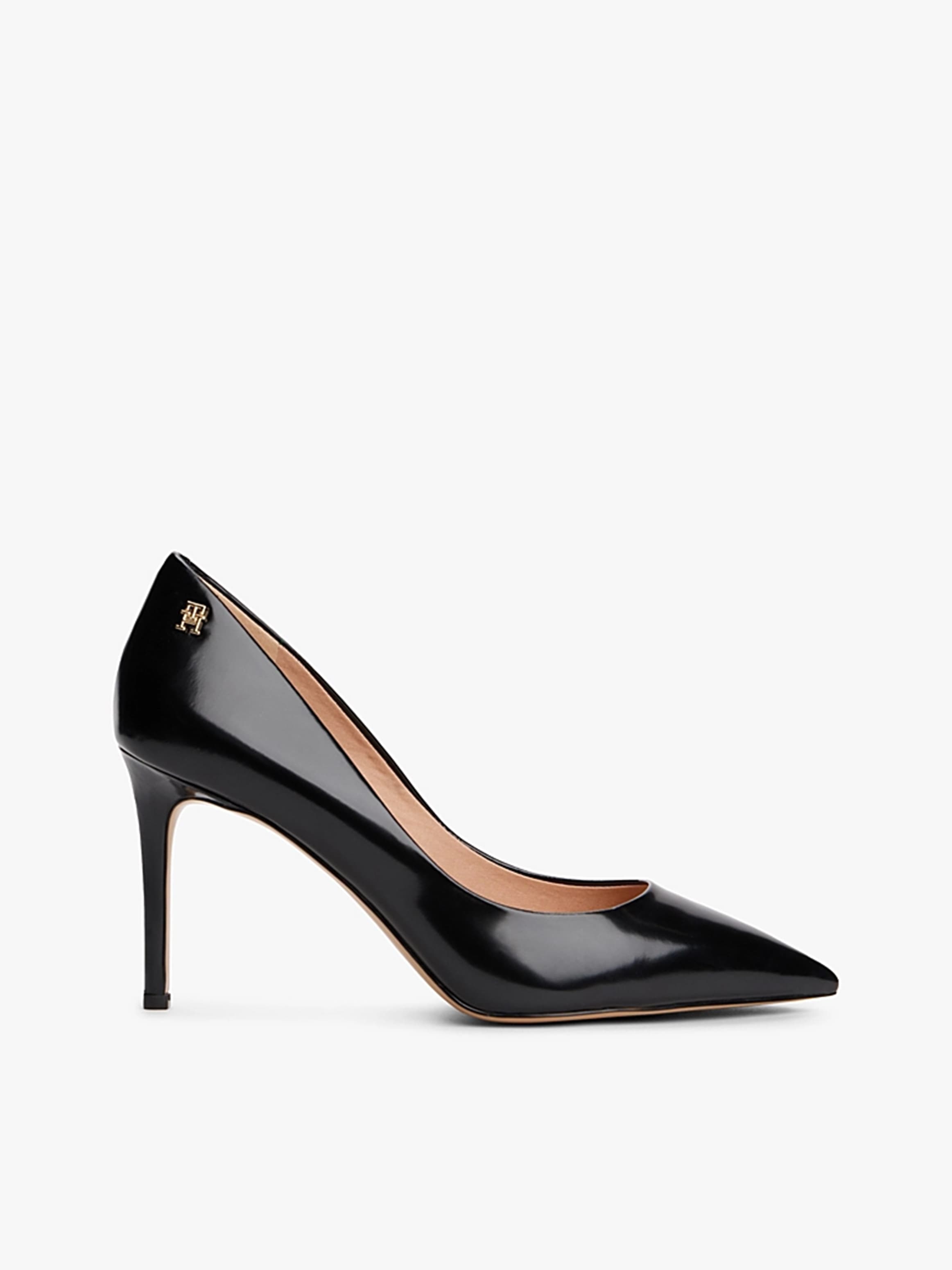 Leather Stiletto Court High Heels