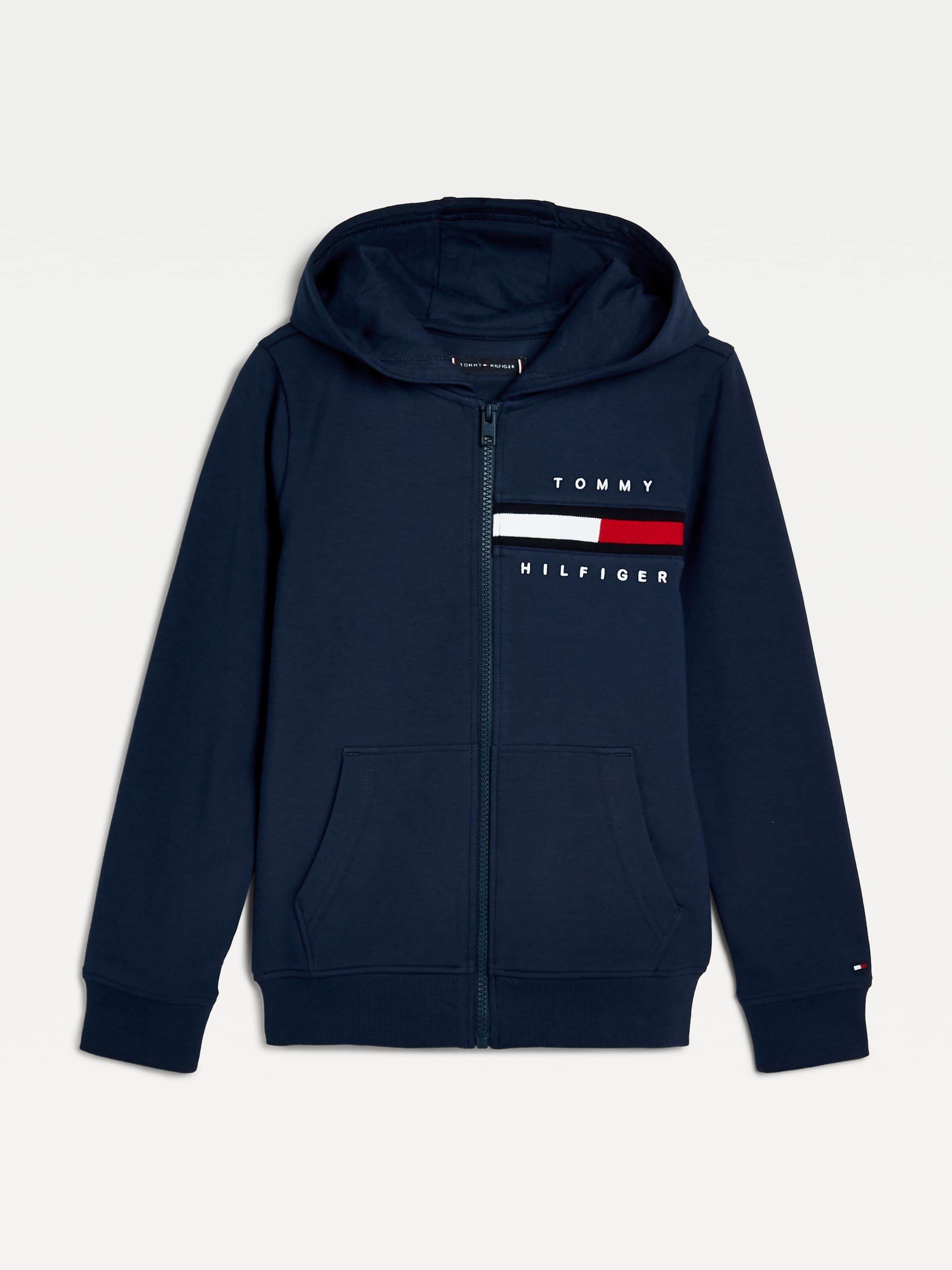 Chest Logo Zip-Thru Hoody