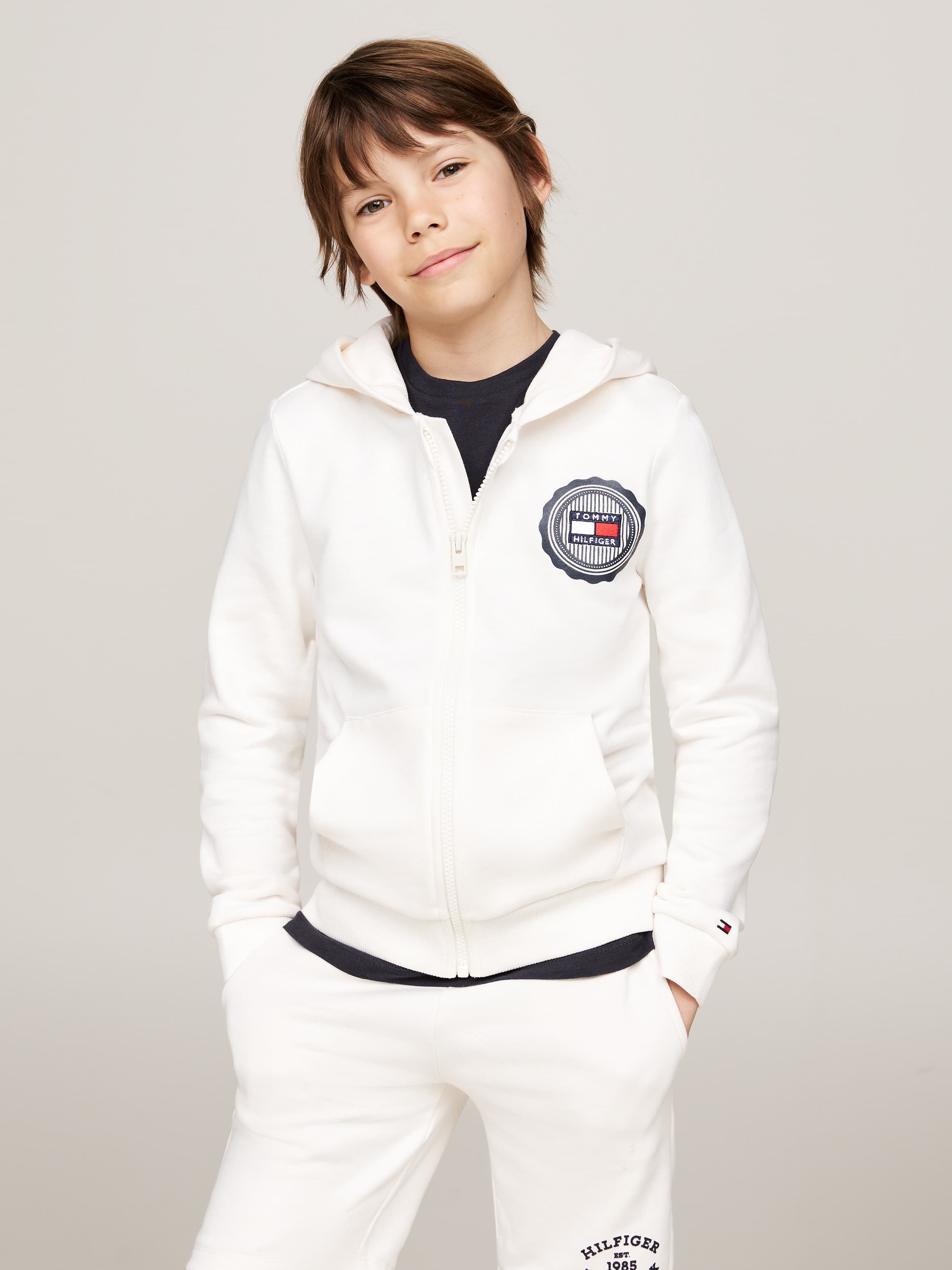 Stamp Logo Towelling Hoodie