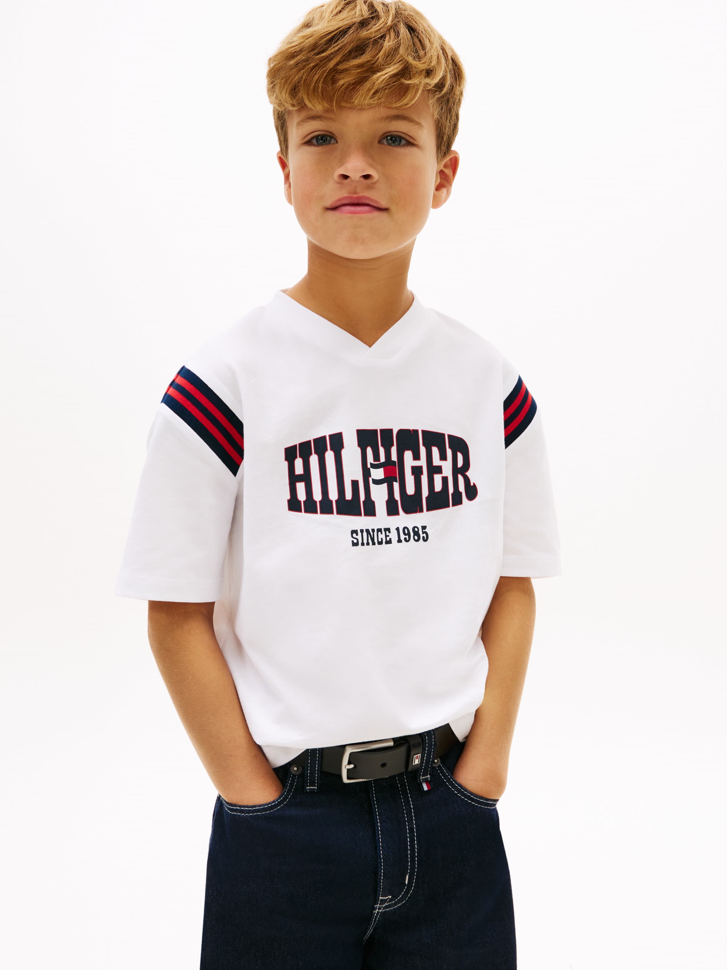 Logo Jersey V-Neck T-Shirt