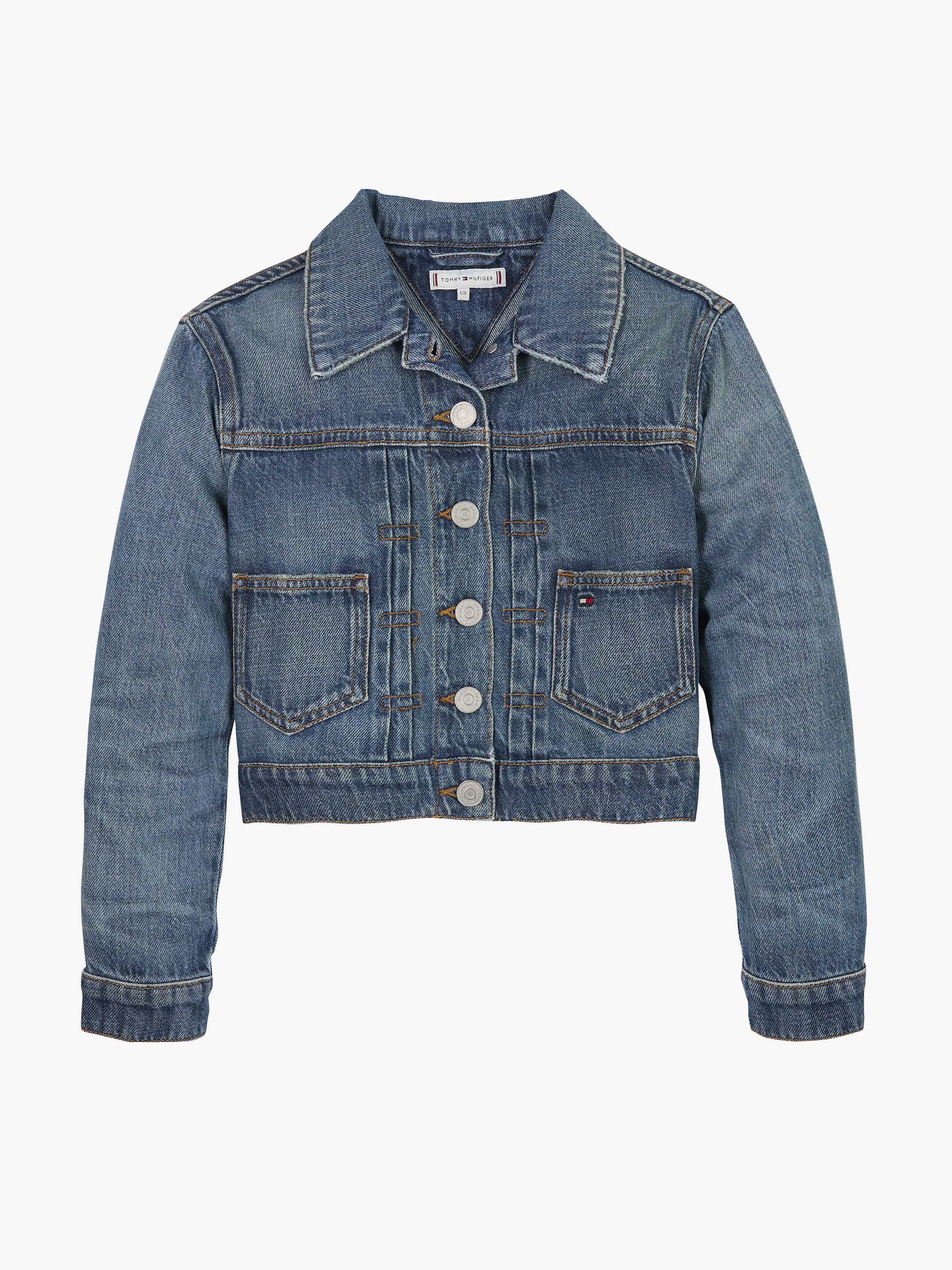 Back Logo Denim Trucker Jacket