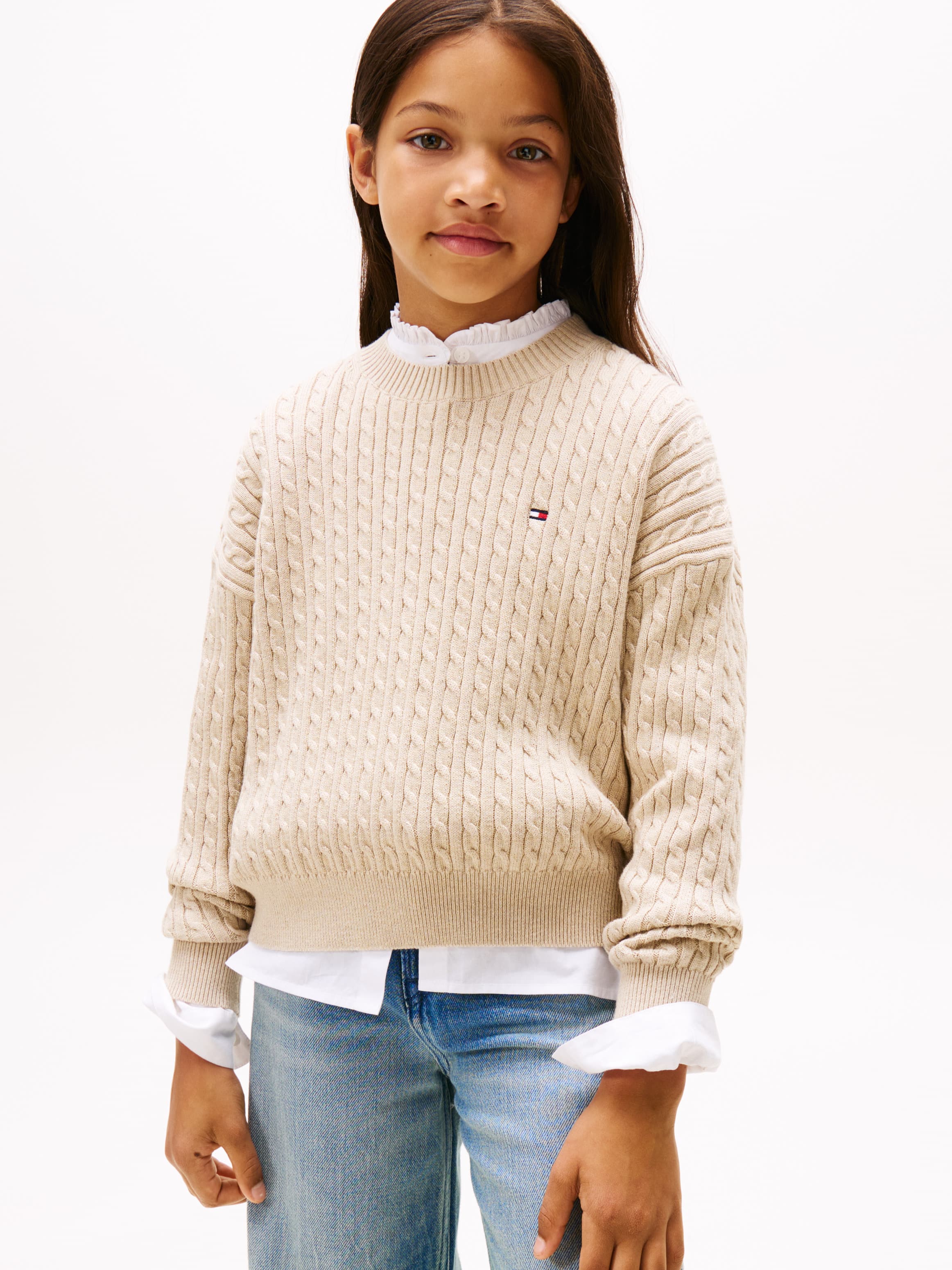 Relaxed Cable Knit Jumper