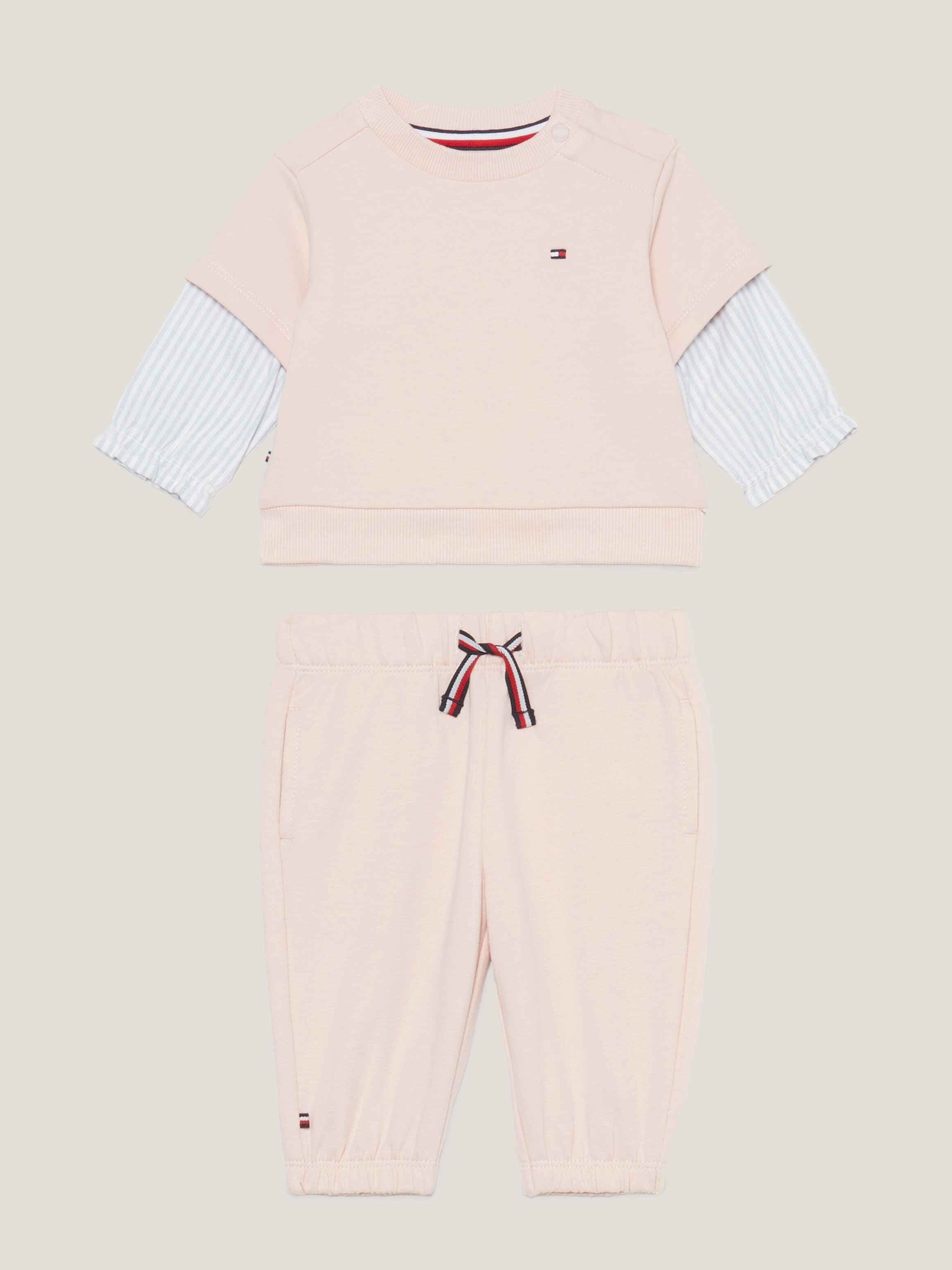 Ithaca Stripe Sleeve Sweatshirt and Joggers Set