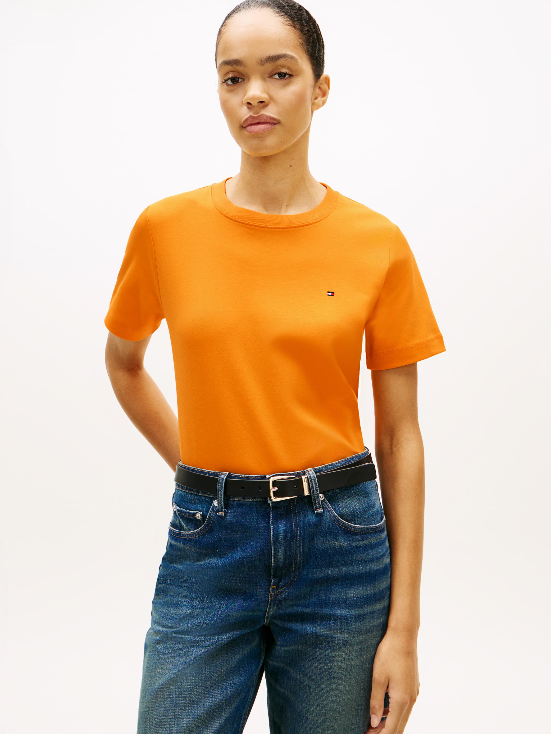 Interlock Knit Boxy T-Shirt