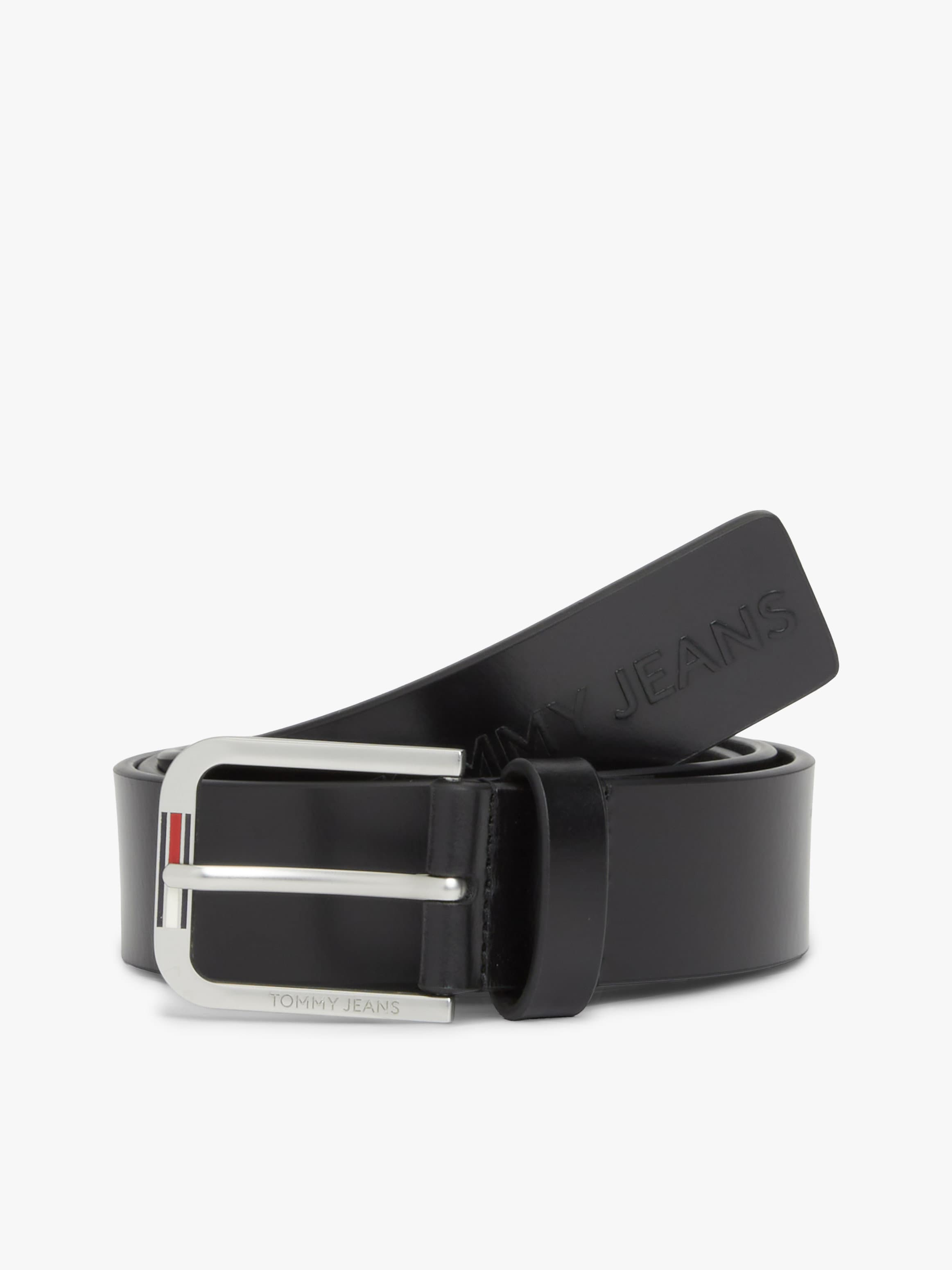Austin Embossed Logo Leather Belt
