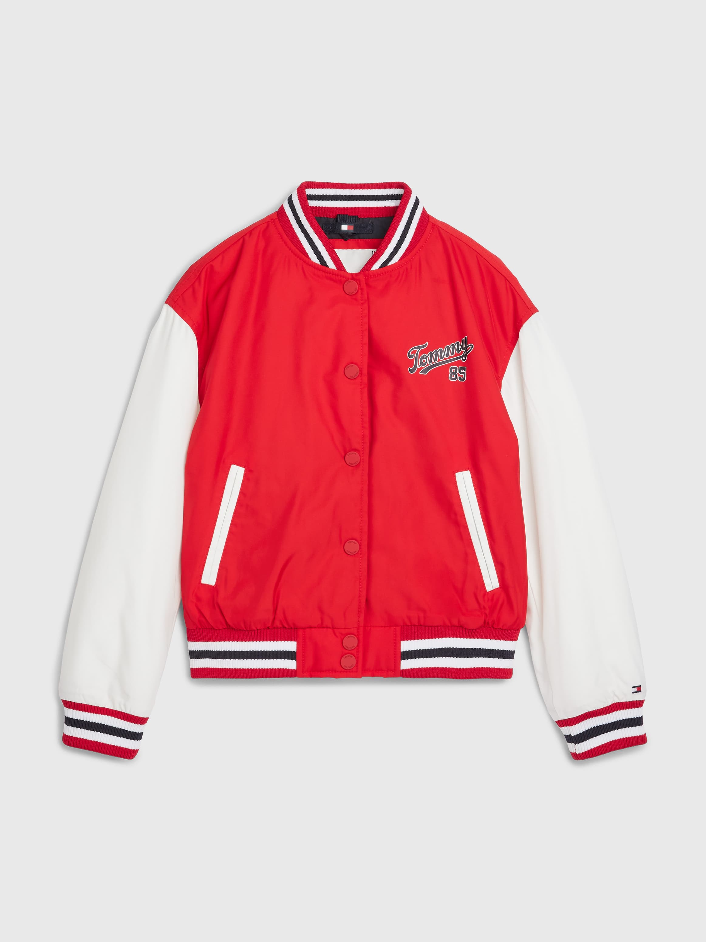 Colour-Blocked Padded Bomber Jacket