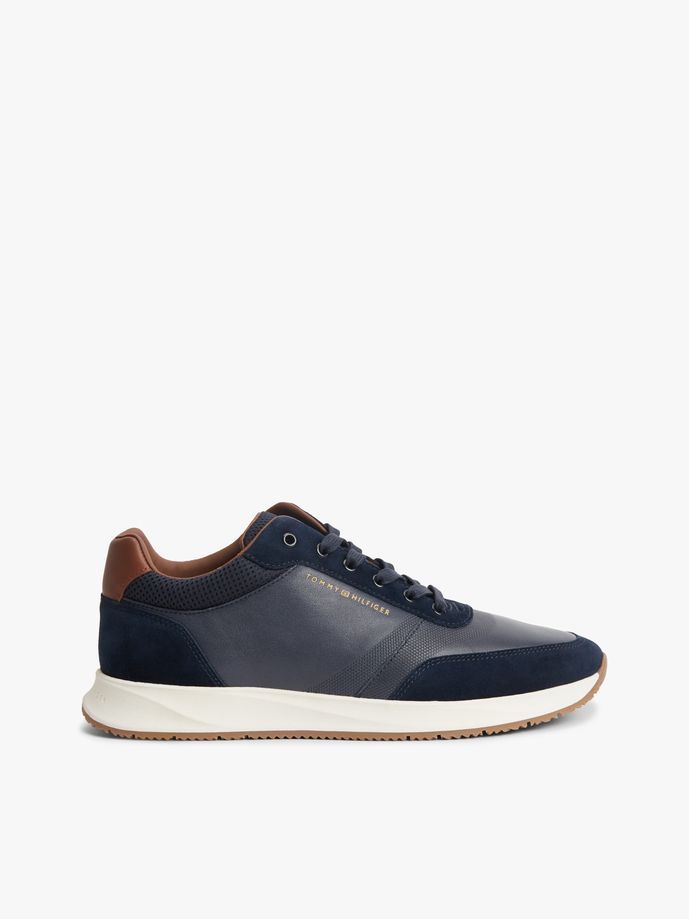 Suede Mixed Texture Trainers