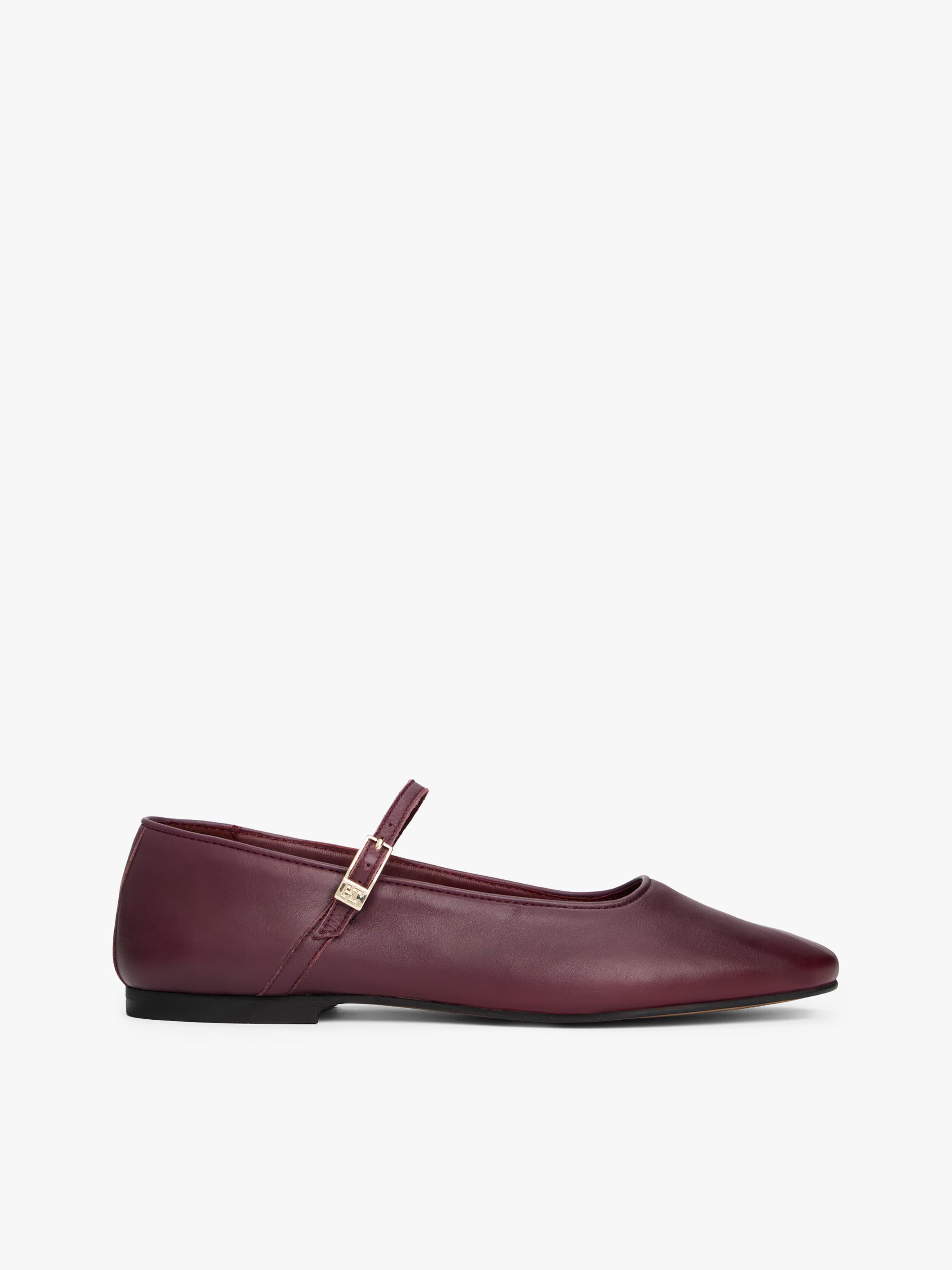 Leather Mary Jane Ballerinas
