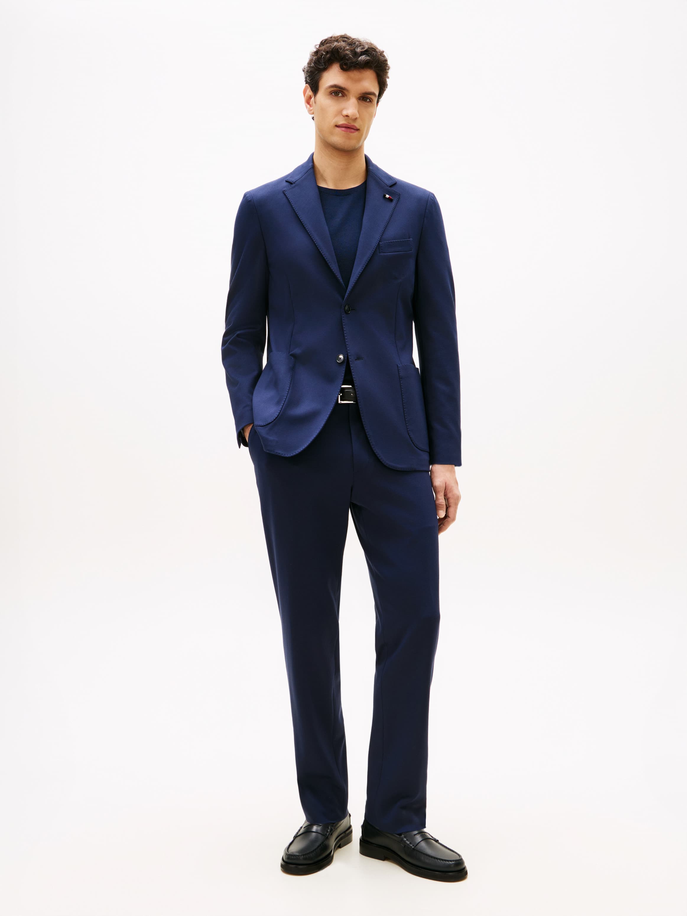 Jersey Pressed Crease Trousers