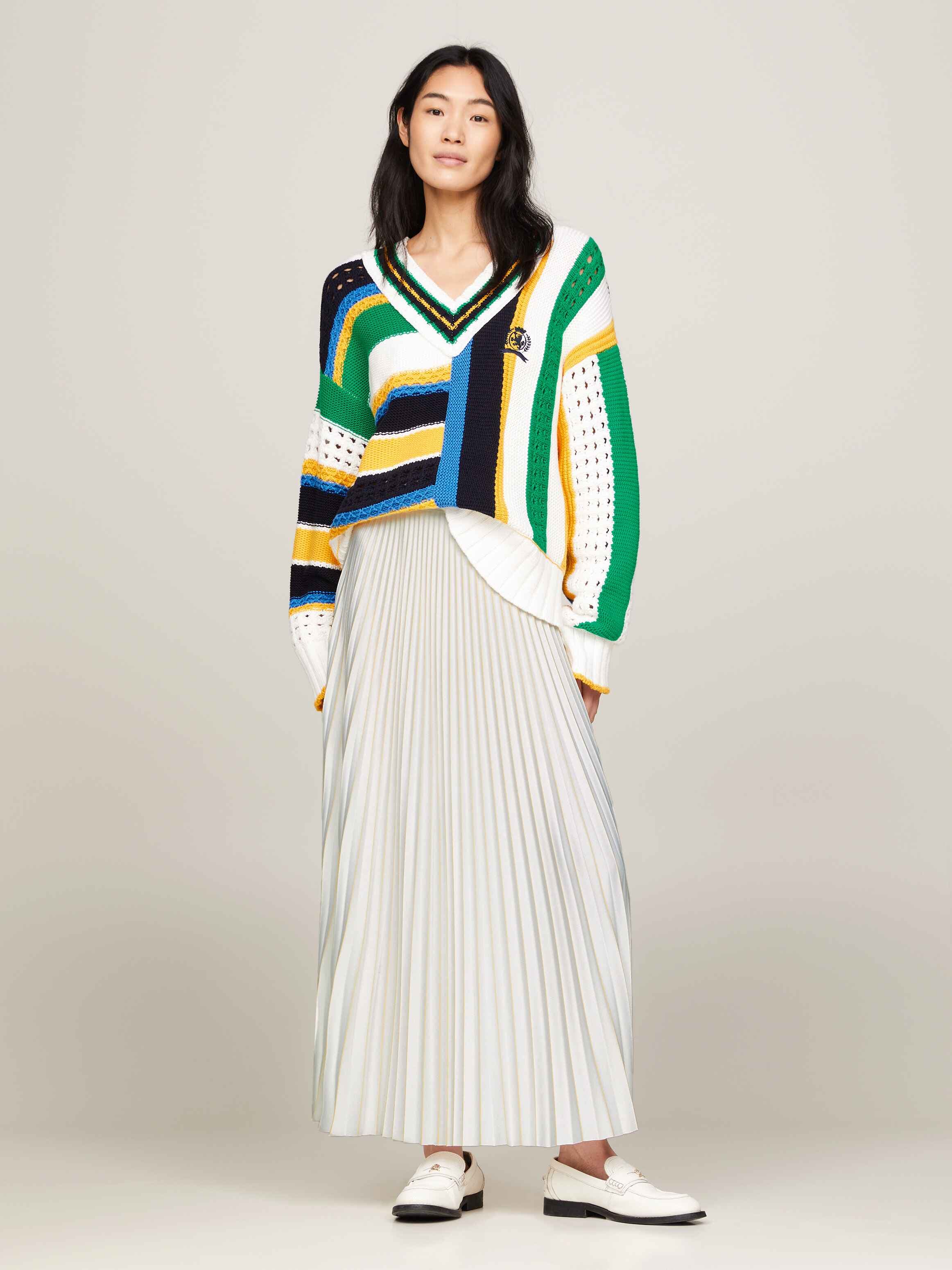 Pleated Maxi Skirt